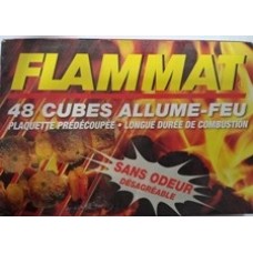 FLAMMATE ALLUME FEU 48 CUBES SANS ODEUR ( PARAFFINE ) 