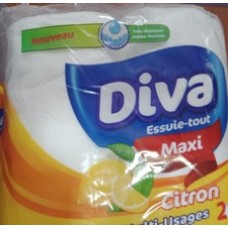 DIVA ESSUIE-TOUT MAXI CITRON 6*2RLX