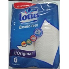 ESSUIT-TOUT LOTUS L'ORIGINALE 2*12 BLANC 2P