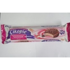 CIKOPIE biscuit sandwich au Marshmallow erome fraise200G*24