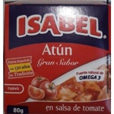 ISABEL THON A LA SAUCE TOMATE 80GR*50